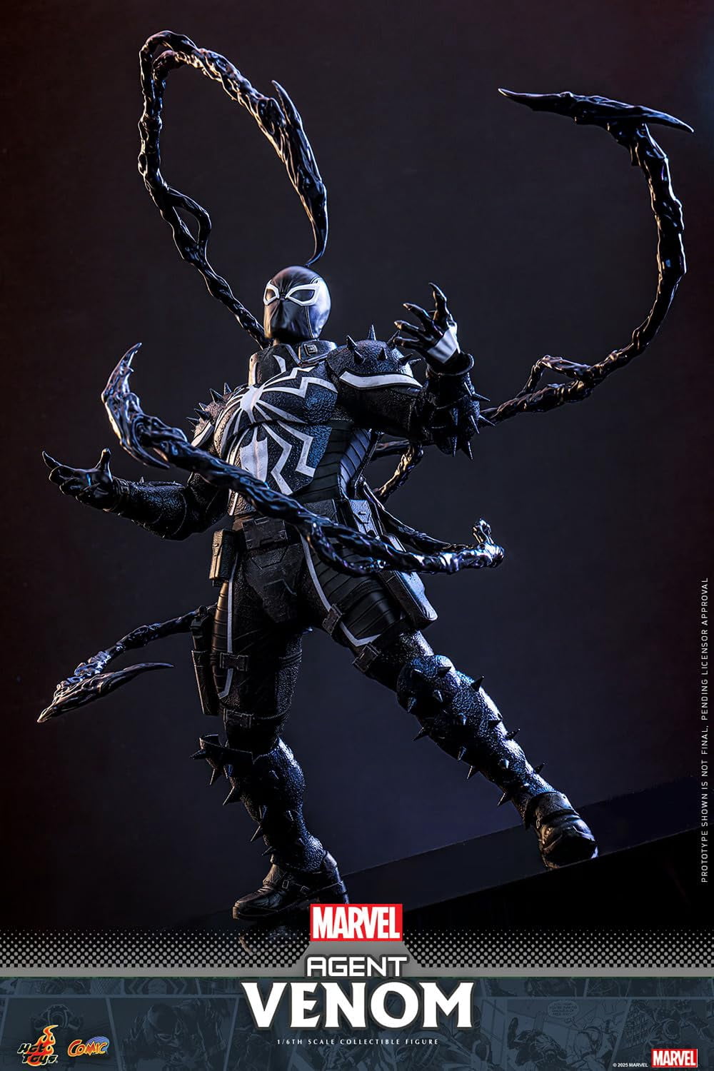 Hot Toys Marvel Comics Spider-Man Agent Venom 1/6 Scale 12" Collectible Figure