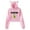 Pink, variant on The Substance 2024 Horror Movie Streetwear Cat Ears Hoodie Long Sleeve Crop Top Women's Clothes