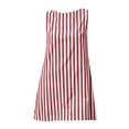 thumbnail image 6 of Kukoosong Women's Sleeveless Striped Tank Dress with Pockets, Round Neck Mini Casual Loose Flowy T-Shirt Dress, Summer Beach Dress, 6 of 6