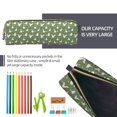 thumbnail image 5 of Rateoe Cute goose Print Leather Pencil Case with Smooth Zipper, Compact Storage for Writing Tools & Art Supplies, 8.26" x 1.96" x 2.16", 5 of 7