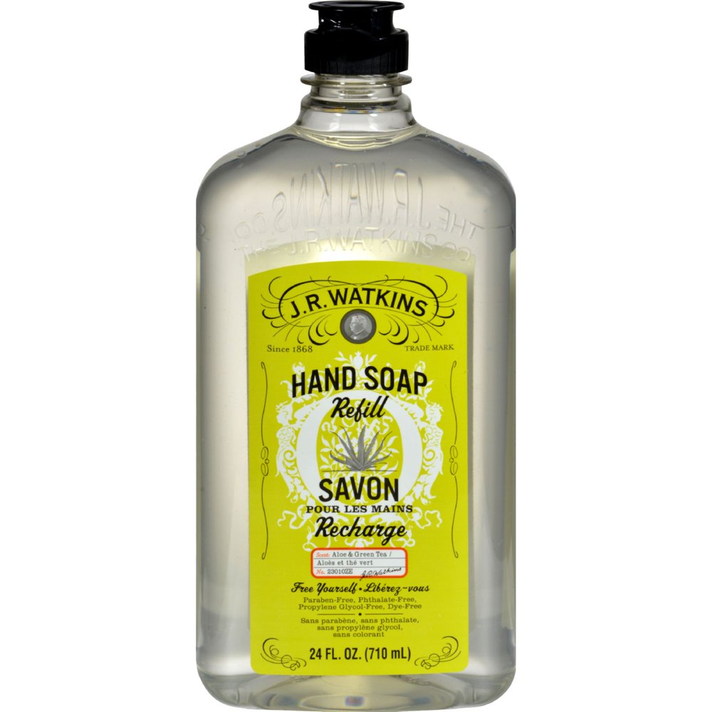 J.R. Watkins Liquid Hand Soap Refill Aloe and Green Tea 24 fl oz