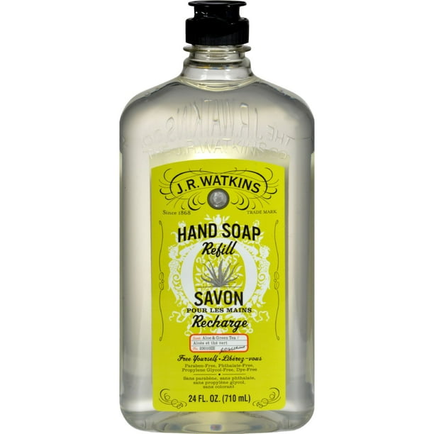 J.R. Watkins Liquid Hand Soap Refill Aloe and Green Tea 24 fl oz