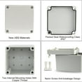 thumbnail image 3 of SENRISE ABS Junction Box Electrical Project Enclosure Box Protection IP67 Waterproof White 250×150×100mm, 3 of 5