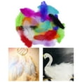 thumbnail image 4 of 100 plumas de pollo de colores brillantes para manualidades. Mezclado, 4 of 9