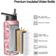 thumbnail image 3 of 32oz Cute Dinosaur Tumbler with Handle & Straw, Insulated Stainless Steel Travel Mug, Sport Water Bottle - Gift for Women, Mom, Birthday, Mother’s Day, Christmas, 3 of 6