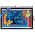 thumbnail image 3 of Marvel Trading Cards - Beast Wall Poster, 14.725" x 22.375" Framed, 3 of 6
