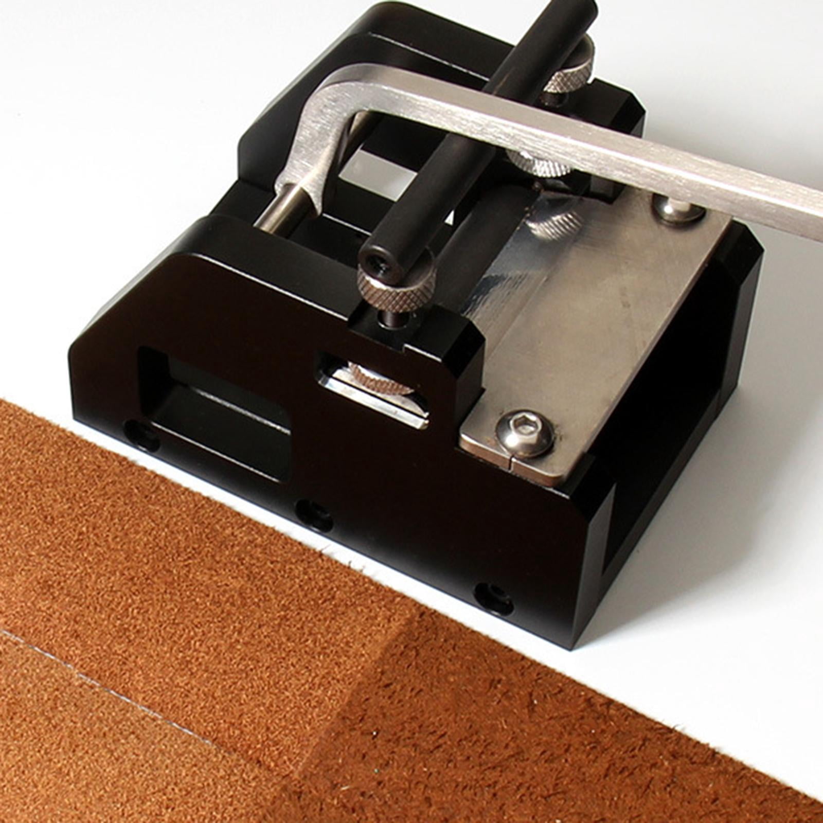 Sharprepublic Adjustable Leather Skiving Machine Efficient Belt Cutter for Cutting Currier