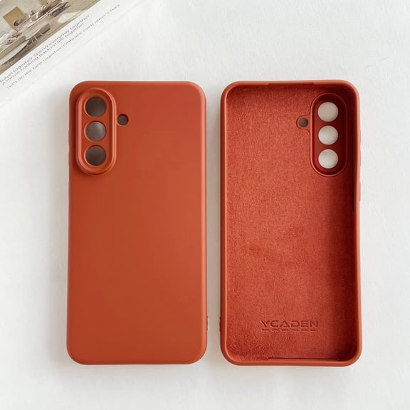 for Samsung Galaxy S26  Case, Slim Liquid Silicone Full Covered Soft TPU Gel Rubber Shockproof Protective Cover with Anti-Scratch Microfiber Lining for Samsung Galaxy S26 , Tan