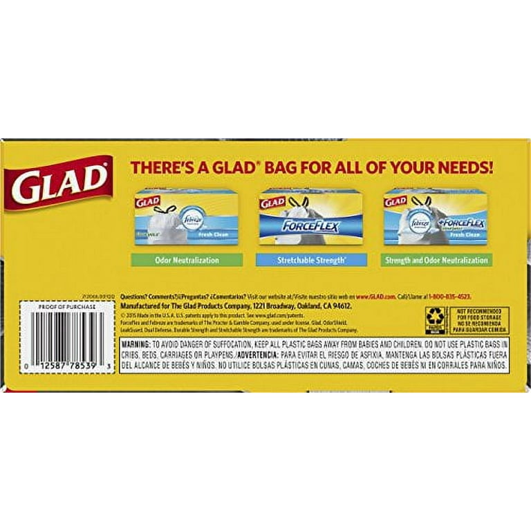 Glad Trash Drawstring Trash Bags - 30 Gal, 15ct - The Online Drugstore ©