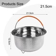 thumbnail image 3 of Steamer Insert Steamer Pot Stainless Steel Basket Rice Steamer Pressure Cooker, 3 of 10