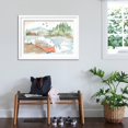 thumbnail image 3 of Art.com Lakehouse I Red Art Print by Anne Tavoletti, White Frame Wall Art, 44" x 32", 3 of 5