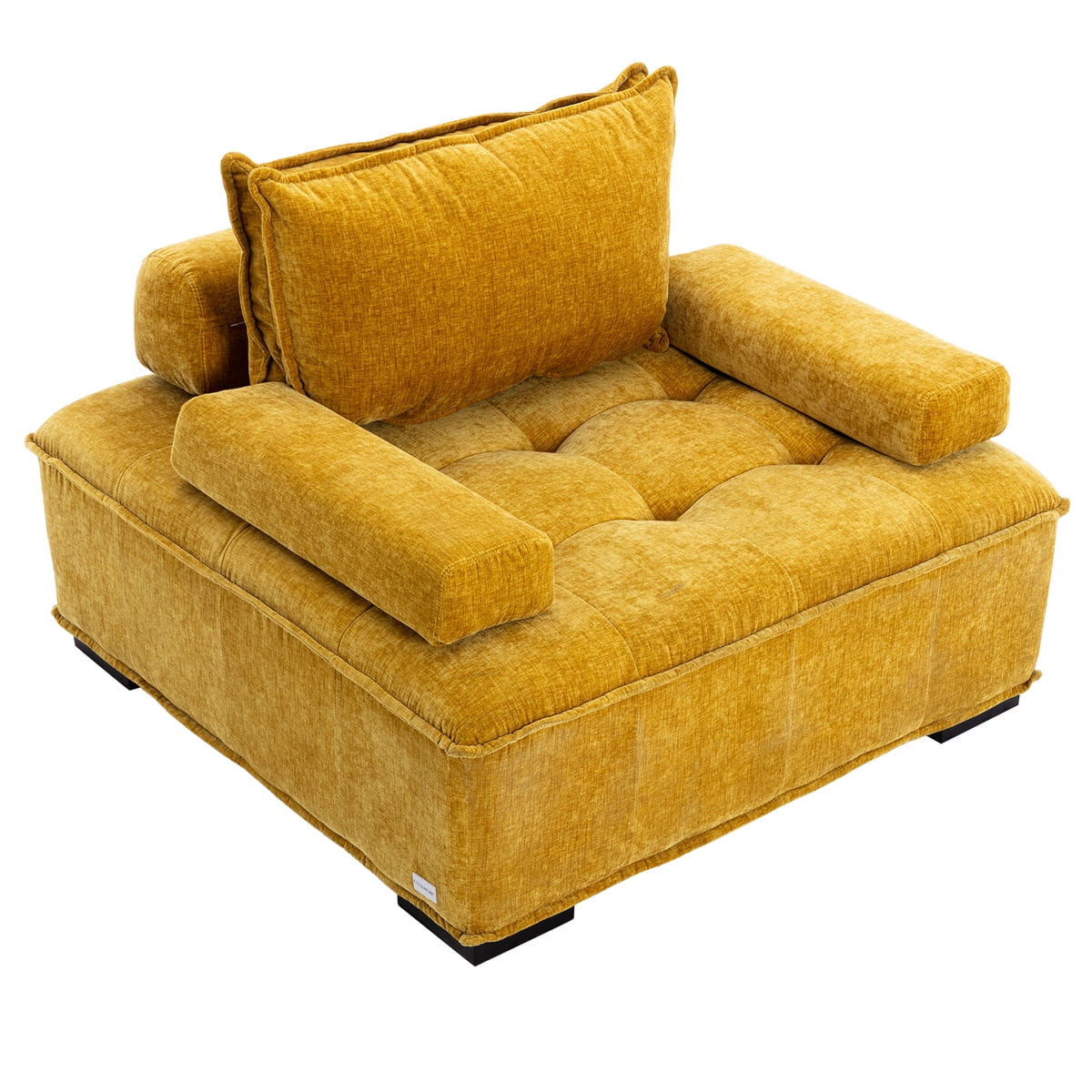 42.13'' Single Sofa Chair Ottoman, Lazy Chair Leisure Barrel Sofa