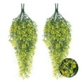 thumbnail image 1 of EGNMCR Fake Flowers, Artificial Flowers Simulation Green Plant Rattan Artificial Flower Wall Hanging Home Decoration Plant Simulation green plants, 1 of 7
