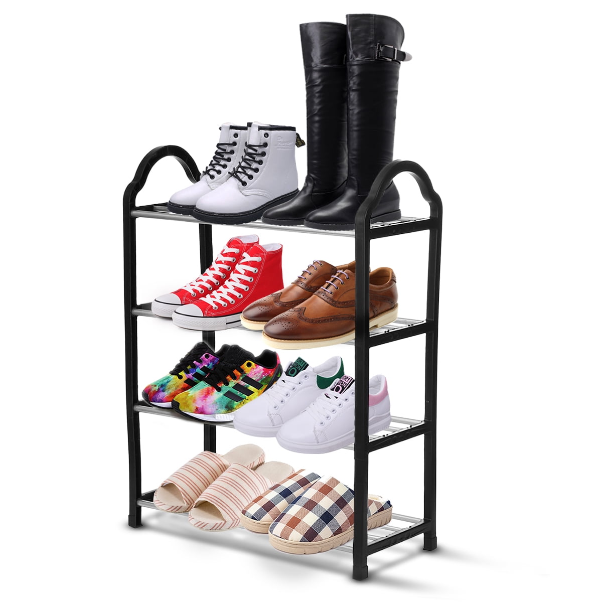 3//4 Tier Home Storage Organizer Cabinet Shelf Space Saving Shoe Tower Rack