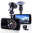 thumbnail image 1 of TIMIFIS Hd Tachograph Car 4-Inch Dash Cam, HD 1080P Dash Cam, Front and Rear Recording Reverse Images, G Sensor, Parking Monitoring，24H Parking Monitoring，Hd Night Vision Vehicle Camera, 1 of 9