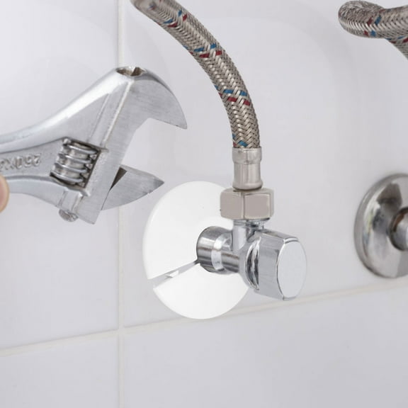 WHAMVOX 10pcs Pipe Cover Plate Bathroom Decor Plastic Plumbing Fitting Toilet Pipe Cover Plate Pipe Cover Decoration Toilet Flange Cover