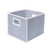 Folding Basket Storage Cube - Blue Gingham