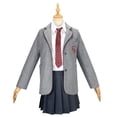 thumbnail image 2 of Disfraz de Matilda para cosplay, uniforme escolar, abrigo, falda con corbata, disfraz de Matilda de Roald Dahl, trajes escolares de Halloween para niñas, 2 of 5
