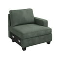 thumbnail image 5 of HONBAY Right Arm of Modular Sectional Corduroy Sofas, Green, 5 of 5