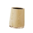 thumbnail image 4 of Dualoai Trash Can Garbage Container Nordic Imitation Wood Grain Bathroom Bin Rubbish Bucket for Office Home Bedroom Toilet Restaurant 21cmx21cmx30cm, 4 of 9
