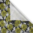 thumbnail image 3 of Ambesonne Grey Kitchen Curtains, Abstract Floral Retro Pattern, 55"x24", Yellow and White, 3 of 3