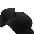 thumbnail image 5 of Bigersell Bras for Women No Underwire Ladies V-Neck Lace Bras Full-Coverage Wireless Bras Womens Comfort Strap Push up Bras Padded Bralettes Y-1-Black 52, 5 of 7