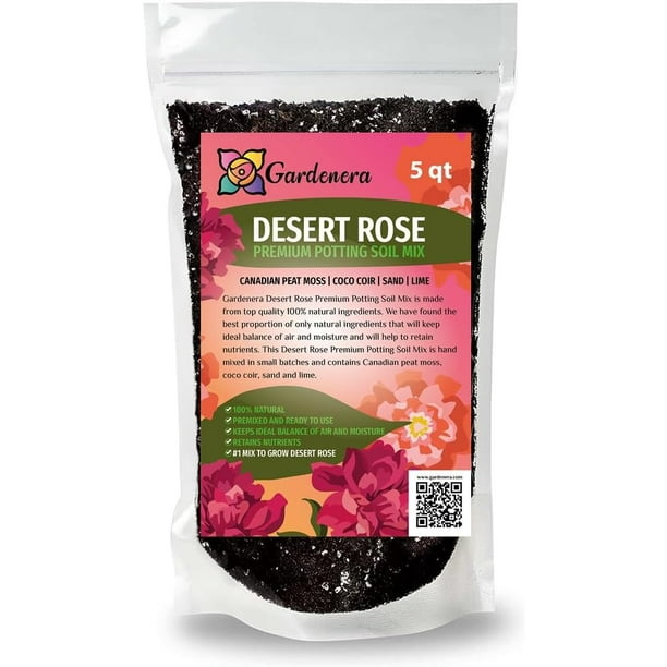 Premium Desert Rose Potting Soil by Gardenera Unlock The Beauty of