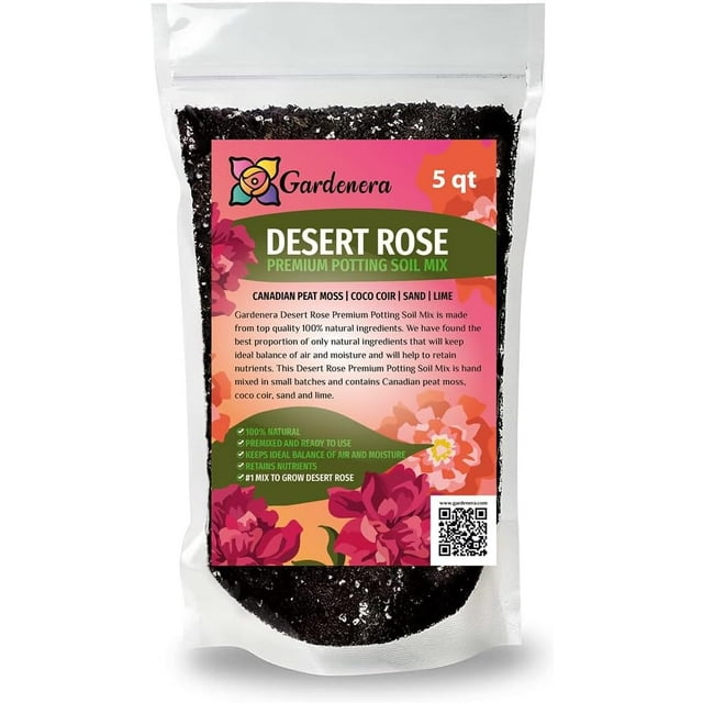 Premium Desert Rose Potting Soil by Gardenera Unlock The Beauty of Your Adenium Plants 5