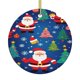 thumbnail image 1 of Adorno navideño colgante de Feliz Navidad para árbol de Navidad - Decoraciones colgantes de cerámica para fiestas - Ideas para regalar adornos navideños, 1 of 8