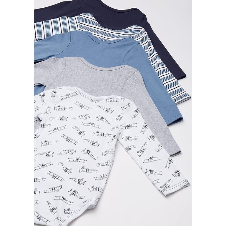 Hudson Baby Cotton Long-Sleeve 5-Pack Bodysuits photo 2