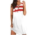 thumbnail image 2 of SMihono Robe d'Été pour Femmes Grande Taille Mode pour Femmes Imprimée Confortable Ample Sans Manches Décontractée Hauts Robe, 2 of 4