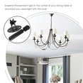 thumbnail image 2 of Shisuyan Lifting Lighting Pulley Black Iron 1 Set 4.8X1.9X1.4In, 2 of 9