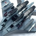 thumbnail image 4 of APPLAYERR Russian Su-35 Fighter Jet Model with Stands for Birthday Gifts for Plane Collectors, 4 of 8