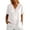 White, variant on IWRICH Linen V Neck T Shirts for Women Summer Casual Short Sleeve Tunic Tops Comfy Solid Color Loose Fit Basic Tees Yellow XL