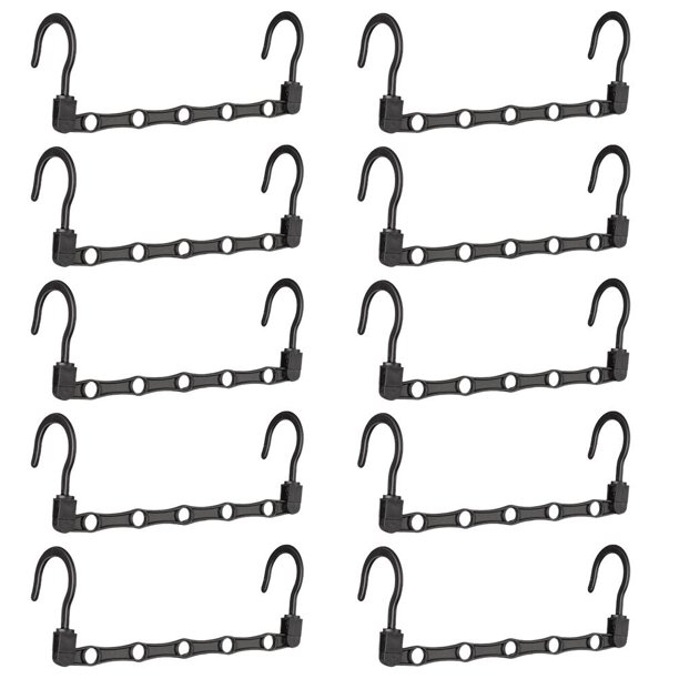 Organizador De Armario Multifunción Colgador De Almacenamiento De Armario Plegable Y Giratorio Para Camisas Y Pantalones 10Pcs Cateissary HA036911-00
