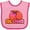 Pink and Fuchsia, variant on Inktastic Pink Aloha Palm Girls Baby Bib