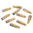 thumbnail image 1 of 10Pcs PH2 Screwdriver Bit Set NonSlip Drill Bit PH2Cross Head Drill Bit 25mm Length 1/4inch Hexs Shank Rusts Resistance, 1 of 4