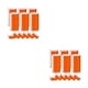 thumbnail image 3 of Inteprter 6 rollos de pulseras de papel para club nocturno, surtido de pulseras adhesivas para fiestas, Kit surtido, brazalete portátil para Naranja 2piezas, 3 of 6