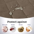 thumbnail image 6 of JOVELL Reversible Sofa Cover for 3 Cushion Couch, Water Resistant Couch Slipcover, Non-Slip Quilted Furniture Protector for Pets & Kids, Taupe, 6 of 11