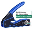 thumbnail image 3 of 45 crimping tool set, Ethernet crimping tool set for through-type 45 connectors, with 6 connectors Ethernet crimping tool (556 crimping tool set), 3 of 4