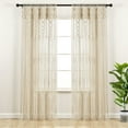 thumbnail image 2 of Lush Decor Boho Macrame Textured Cotton Window Curtain/Room Divider/Doorway/Wall Decor Single Neutral 40X63, 2 of 11
