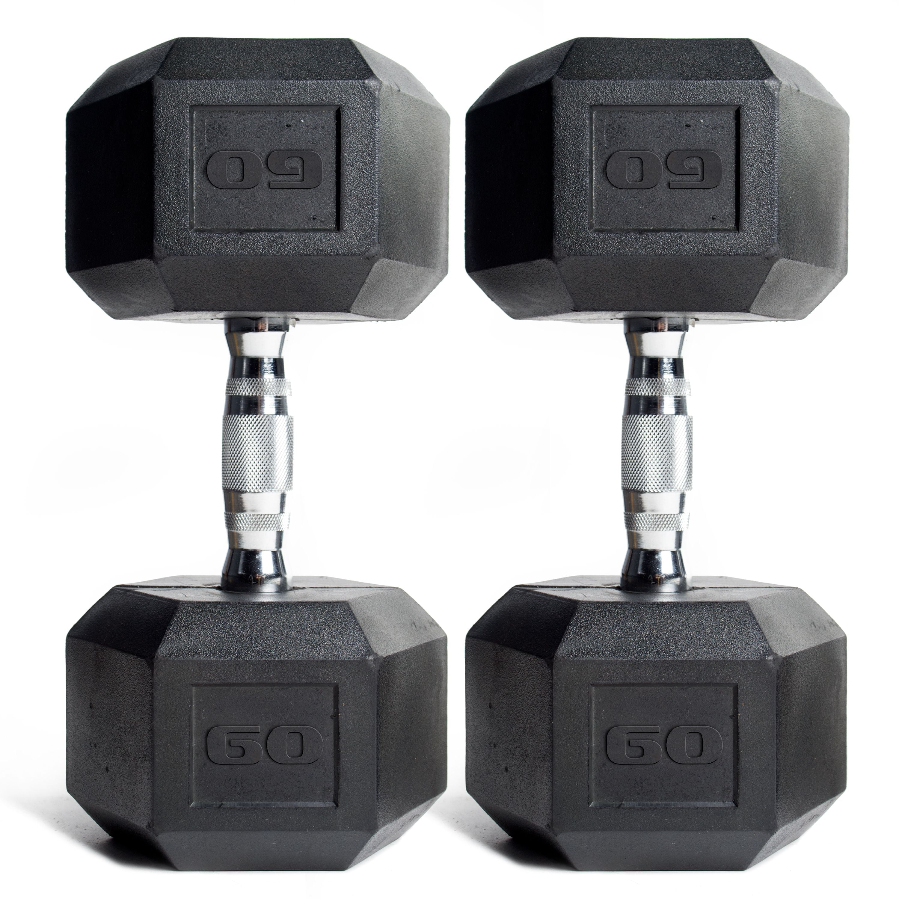 Details about   CAP Rubber Coated Hex 40 lbs 20 lb Dumbbell Set NEW total weight FREE SHIP 