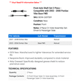 thumbnail image 2 of Front Axle Shaft Set 2 Piece - Compatible with 2003 - 2008 Pontiac Vibe Base FWD 2004 2005 2006 2007, 2 of 2