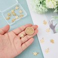 thumbnail image 3 of 16Pcs Real 18K Gold Plated Flower Pendants Brass Cherry Flower Blossom Dangle Charms Little Flowers Charms with Jump Rings for Jewelry Making DIY CraftsHole：3.5mm, 3 of 7