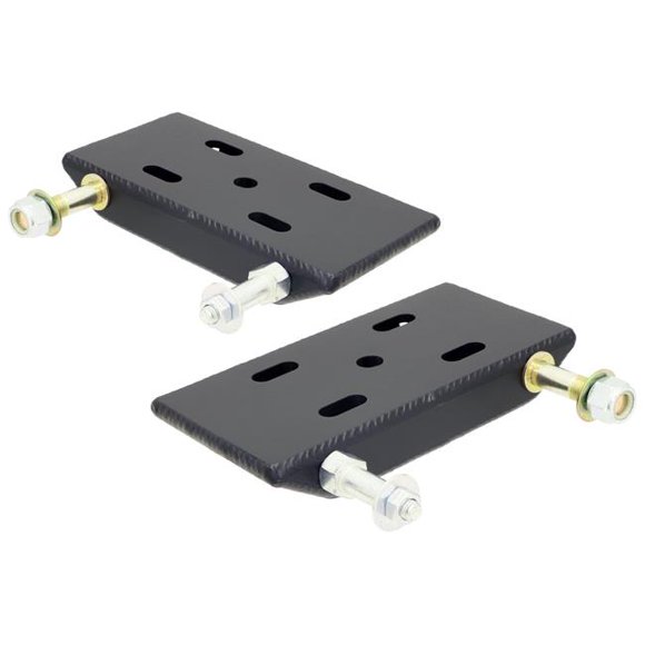 RockJock CE-9031J Heavy Duty Spring Plates with Shock & Sway Bar Mounts - 2.5 in. Wide Springs