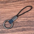 thumbnail image 2 of Guardurnaity Llavero hecho a mano, llavero duradero para coche, colgante de cordón ligero Simple, hebilla especial, accesorios para regalos de Cinturones Negro + Astilla, 2 of 6