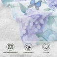 thumbnail image 3 of Butterfly Flowers Hydrangea Hand Towel Bath Towels Face Towels Cotton Absorbent for Home Hotel Spa Swimming Yoga Sports, 3 of 7
