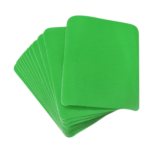 Tela Parche Termoadhesivos Unique Bargains Parches Verde 4.9'x3.7' para Ropa Pantalones Bolsos Agujero Reparación y Decoración Paquete de 20