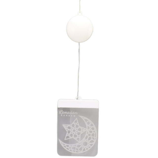 Eid Ramadán luces de ventana 3D Luna y estrella Islam Mubarak Ramadán lámpara decorativa para exterior interior dormitorio vacaciones