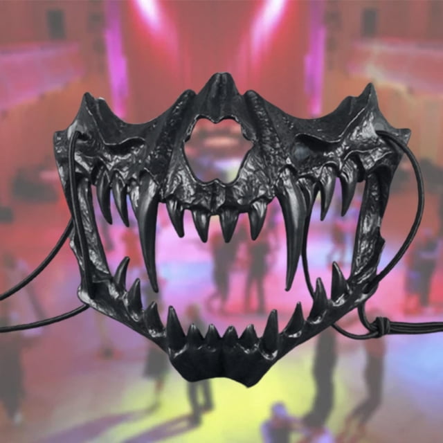 Crâne Réaliste Halloween pour Performances sur Scène Robe d'Anniversaire B